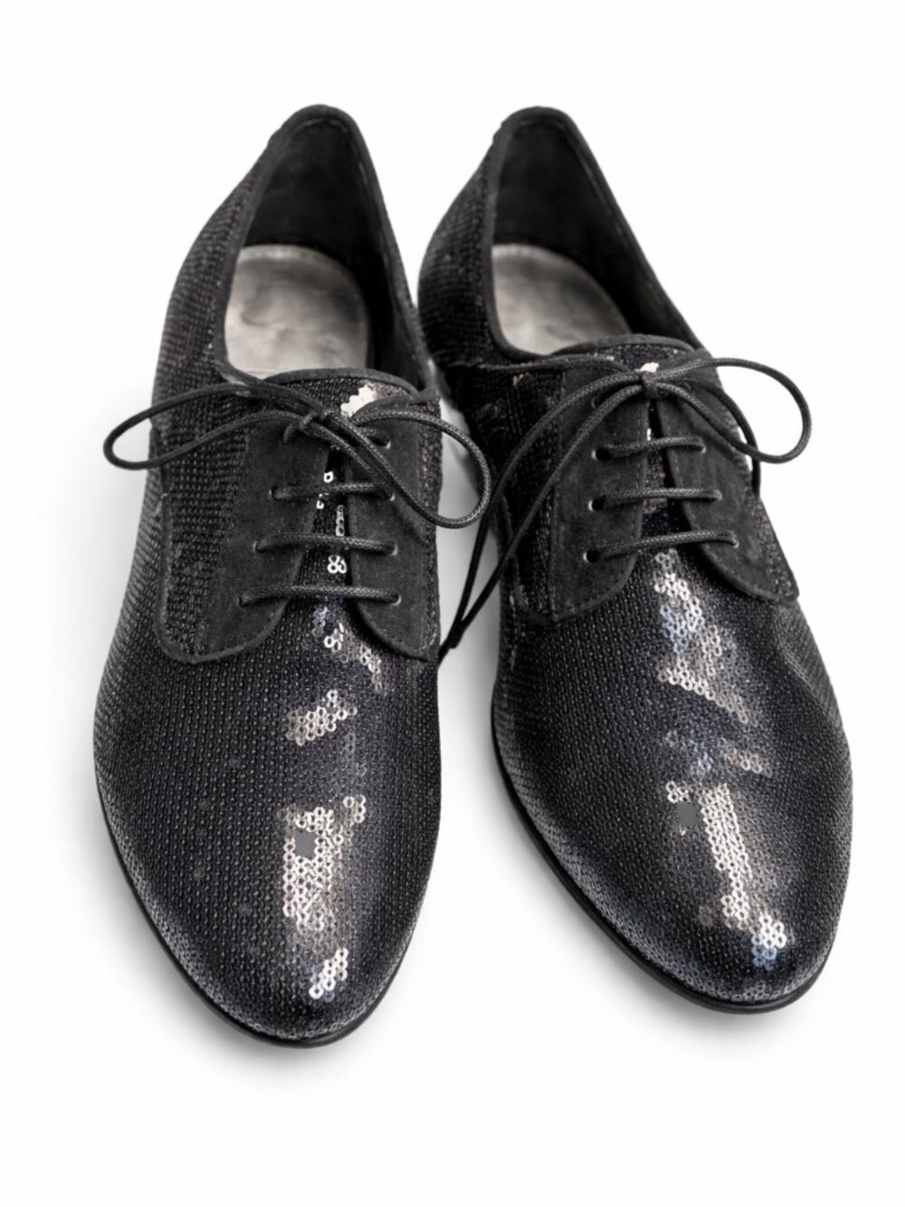New Sam Edelman Black Sequin Loafers Oxford Style Size 8.5 Women’s Dress Shoes